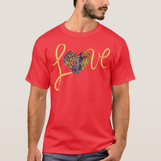 Camiseta LOVE rainbow heart