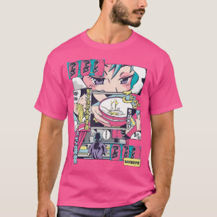 Camiseta Love Ramen Anime Noodles Kawaii Japonés Ske