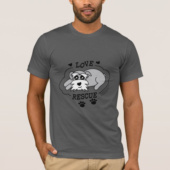 Camiseta Love Rescue - Dark Triblend T-Shirt (Men) (Anverso)