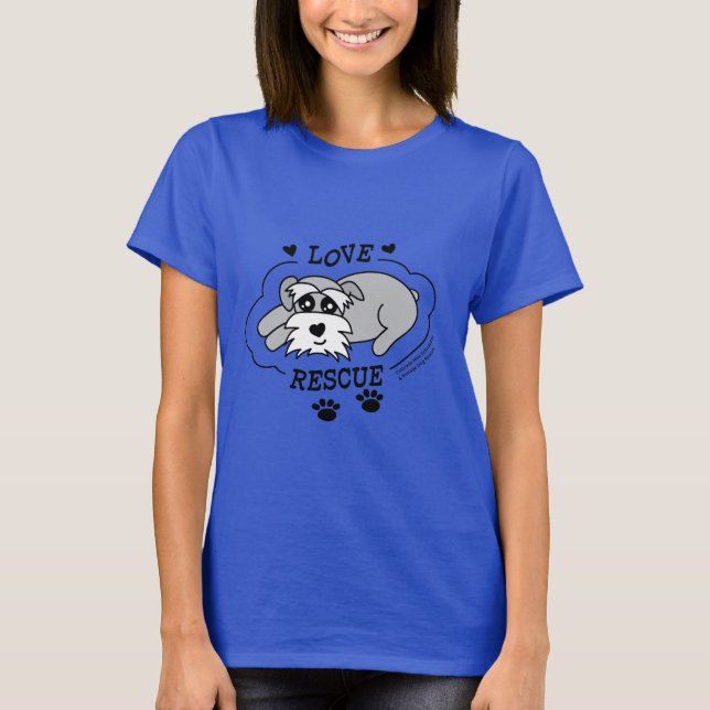 Camiseta Love Rescue - Vibrant Cotton T-Shirt (Women) (Anverso)