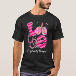 Camiseta Love Respiratory Therapist Rt Therapy Lung Happy E
