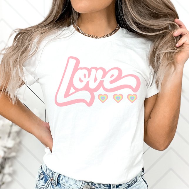 Camiseta  Love Retro Valentine's Day Sweatshirt, Hearts Swe (Subido por el creador)