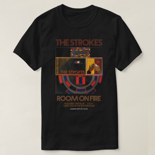 Camiseta Love Rock Band The Strokes Tour Gift (Diseño del anverso)