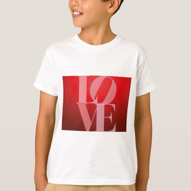 Camiseta Love Romance Red Pink (Anverso)