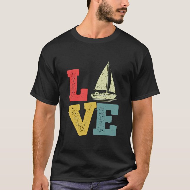 Camiseta Love Sailing Nautical Boat Adventure (Anverso)