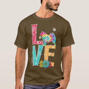 Camiseta Love Samoyed Tie Dye Rainbow Samoyed Lover