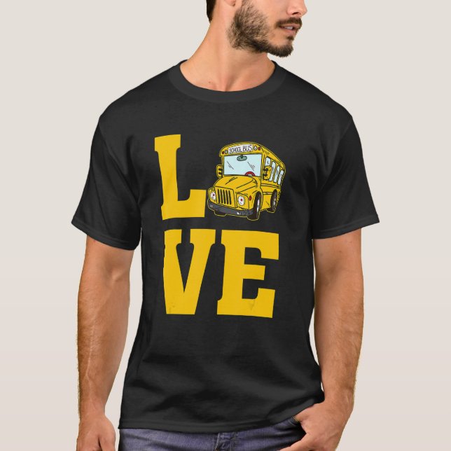 Camiseta Love School Bus Driver Kids For Busdriver Apprecia (Anverso)