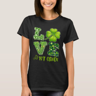 Camiseta Love Shamrock 1er grado St Patricks Da