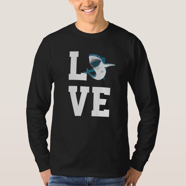Camiseta Love Sharks Outfit Shark  Sea Animal (Anverso)