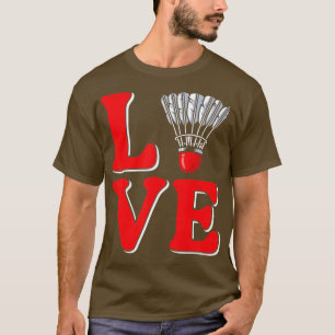 Camiseta Love shuttlecock Badminton