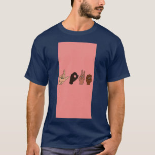 Camiseta Love sign language hands