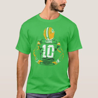 Camiseta LOVE Silhouette Green Bay Football boy