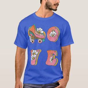 Camiseta LOVE Skate Roller Skater Patinaje sobre patines