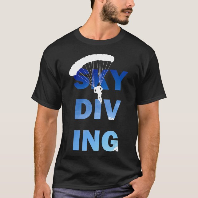 Camiseta Love Skydiving Fun Parachute V2dk (Anverso)