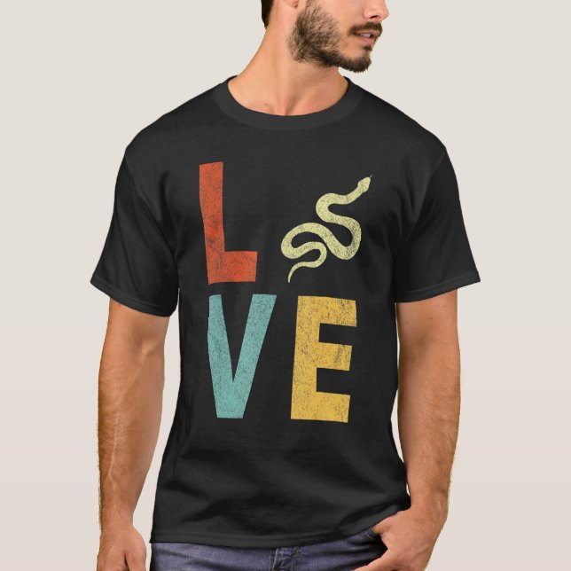 Camiseta Love Snake   Snake Quote Retro (Anverso)