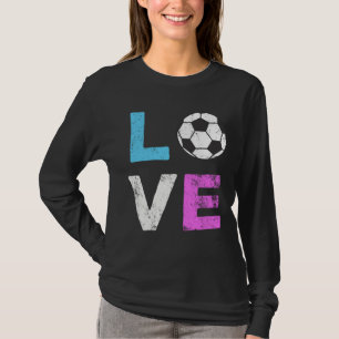 Camiseta LOVE Soccer American Team Fan Gift