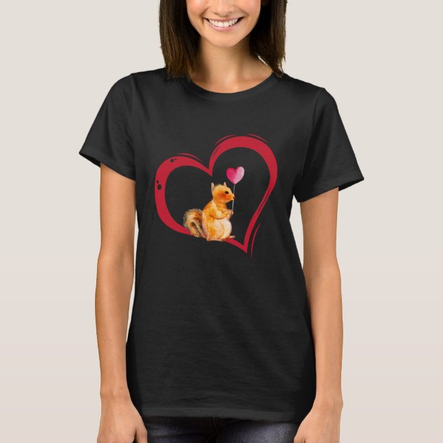 Camiseta Love squirrel jokes Valentine s Day (Anverso)