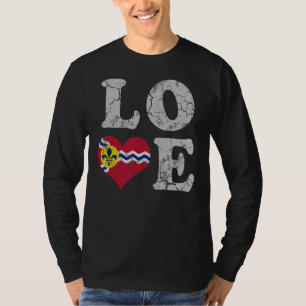 Camiseta Love St Louis Flag Home Family St Louisan Missouri