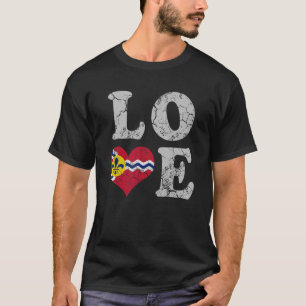 Camiseta Love St Louis Flag Home Family St Louisan Missouri