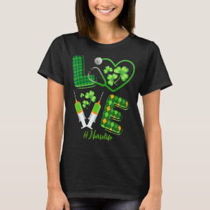 Camiseta Love St Patrick S Nurse Life Irish Shamrock Cute