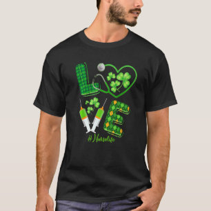 Camiseta Love St Patrick S Nurse Life Irish Shamrock Cute