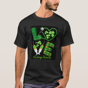 Camiseta LOVE St. Patrick's Charge Nurse Life Shamroc irlan