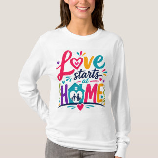 Camiseta Love Starts At Home