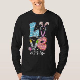 Camiseta Love Stethoscope Lpn Life Bunny Nurs Easter Day C