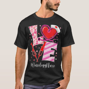 Camiseta Love Stethoscope Oncology Nurse Valentine's Day