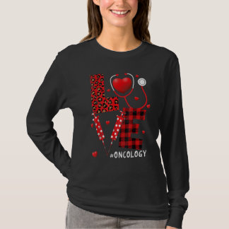 Camiseta Love Stethoscope Oncology Nurse Valentines Day Hea