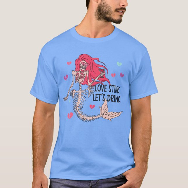 Camiseta Love Stink Let's Drink Funny (Anverso)