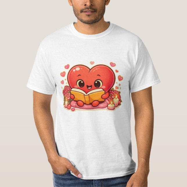 Camiseta Love Stories Begin Within the Heart (Anverso)