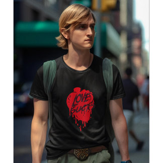 Camiseta Love Sucks, diseño moderno anti Día de San Valentí
