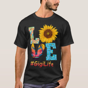 Camiseta Love Sunflower Summer Beach Sunset Gigi Life Paren