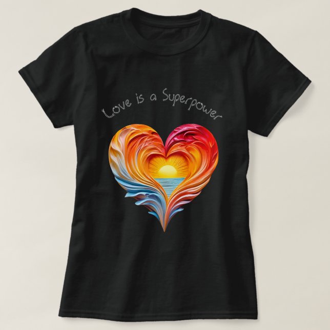 Camiseta Love Superpower 03 (Diseño del anverso)