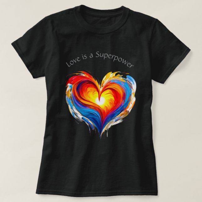 Camiseta Love Superpower 04 (Diseño del anverso)