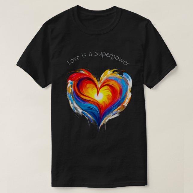 Camiseta Love Superpower 04 T-Shirt (Diseño del anverso)