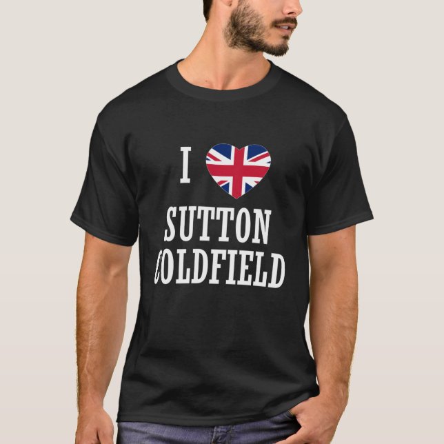 Camiseta Love Sutton Coldfield England Union Jack Flag Hear (Anverso)