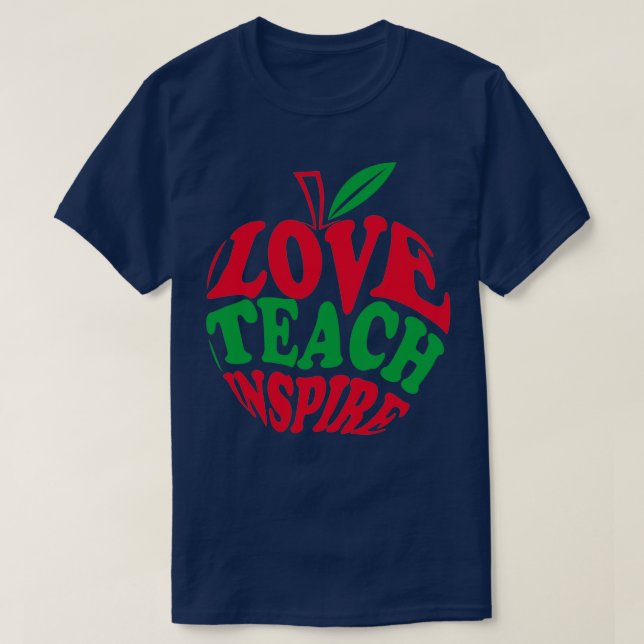 Camiseta Love Teach Inspire Eapple (Diseño del anverso)