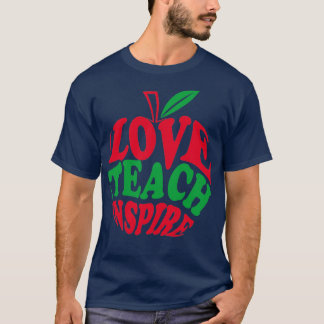 Camiseta Love Teach Inspire Eapple
