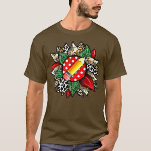 Camiseta Love Teacher Sunflower Back To School Cute Teachin
