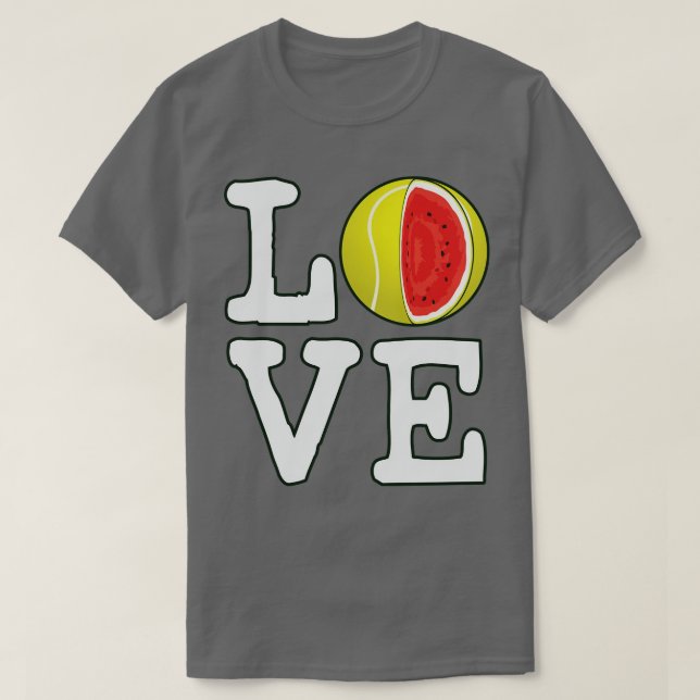 Camiseta Love Tennis Watermelon (Diseño del anverso)