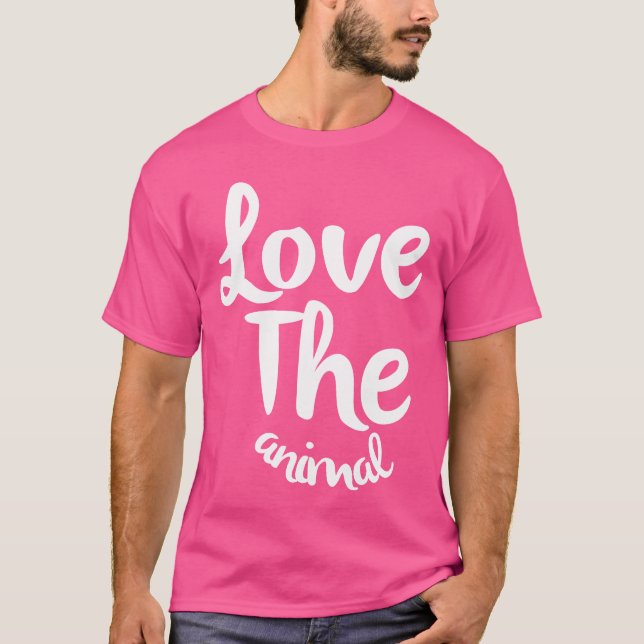Camiseta Love the animal girl (Anverso)