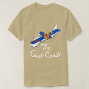 Camiseta Love The East Coast Heart Nova Scotia shirt