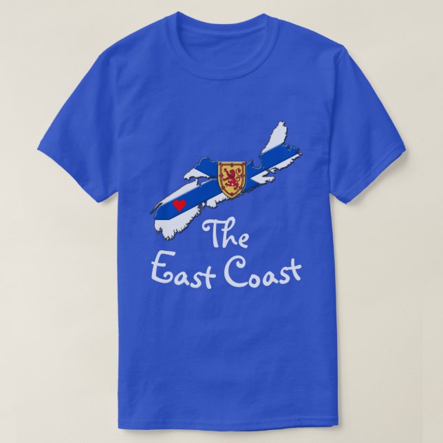 Camiseta Love The East Coast Heart Nova Scotia shirt (Diseño del anverso)
