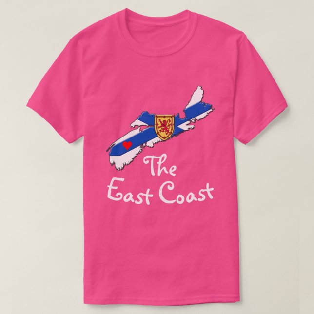 Camiseta Love The East Coast Heart Nova Scotia shirt (Diseño del anverso)