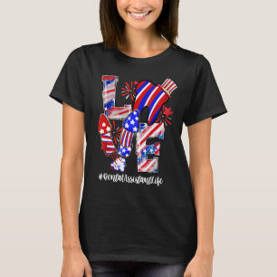 Camiseta Love Tooth Fireworks Dental Assistant Life 4of