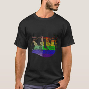 Camiseta Love U Tees Funny Rainbow Animals Sloth Lgbt Pride
