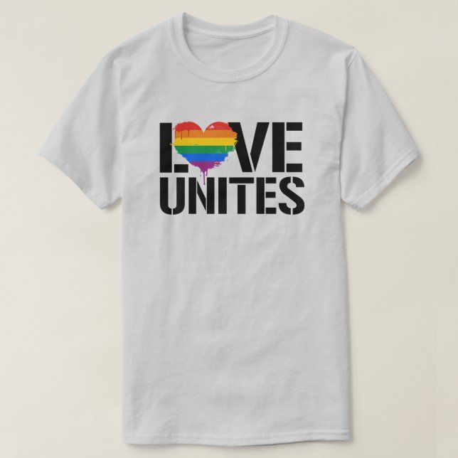 Camiseta Love Unites (Diseño del anverso)