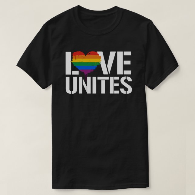 Camiseta Love Unites (Diseño del anverso)